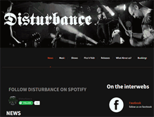 Tablet Screenshot of disturbance.nl